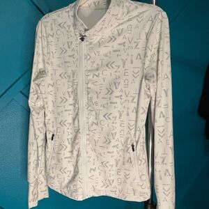 ZYIA White Patterned Women's Jacket